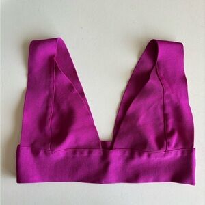 SKIMS Knit Beachwear Plunge Bikini Top